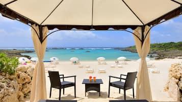 Beach nearby, white sand