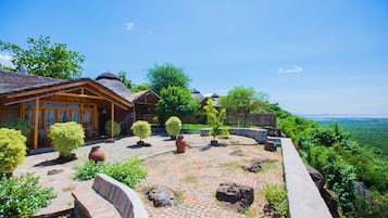 Uitzicht vanuit accommodatie