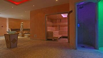 Sauna, facials, Ayurvedic treatments, manicures and pedicures, massages