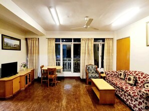 Standard Apartment, 2 Bedrooms, City View | Living area | TV - Himalaya Apartment Hotel (Lalitpur)