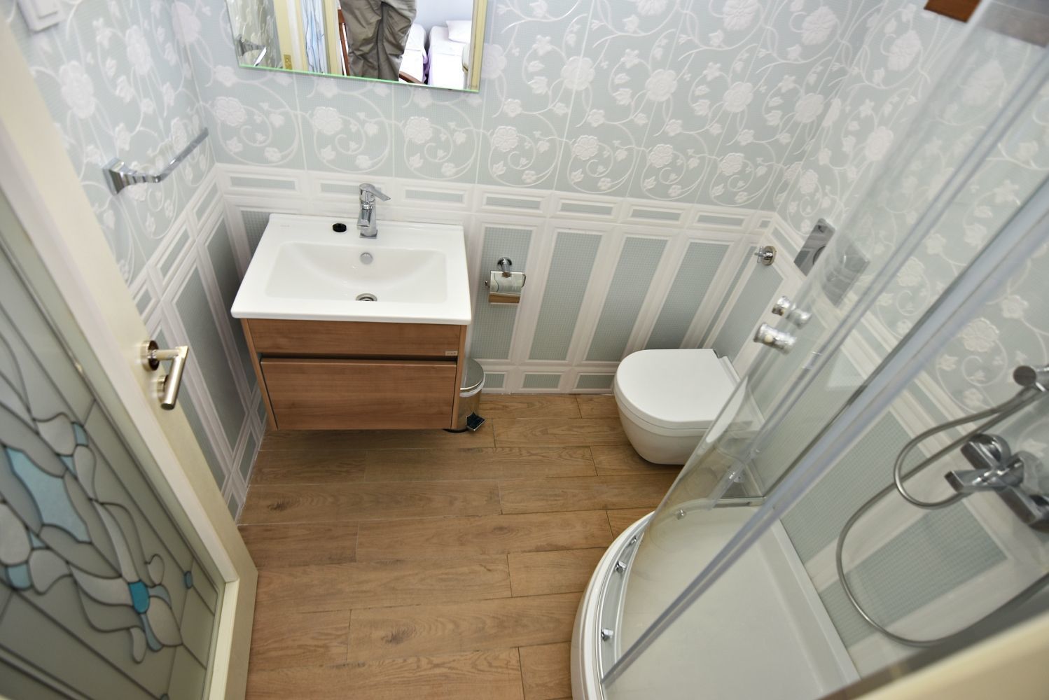 standard double or twin room, 1 king bed | bathroom | shower, free toiletries, hair dryer, slippers