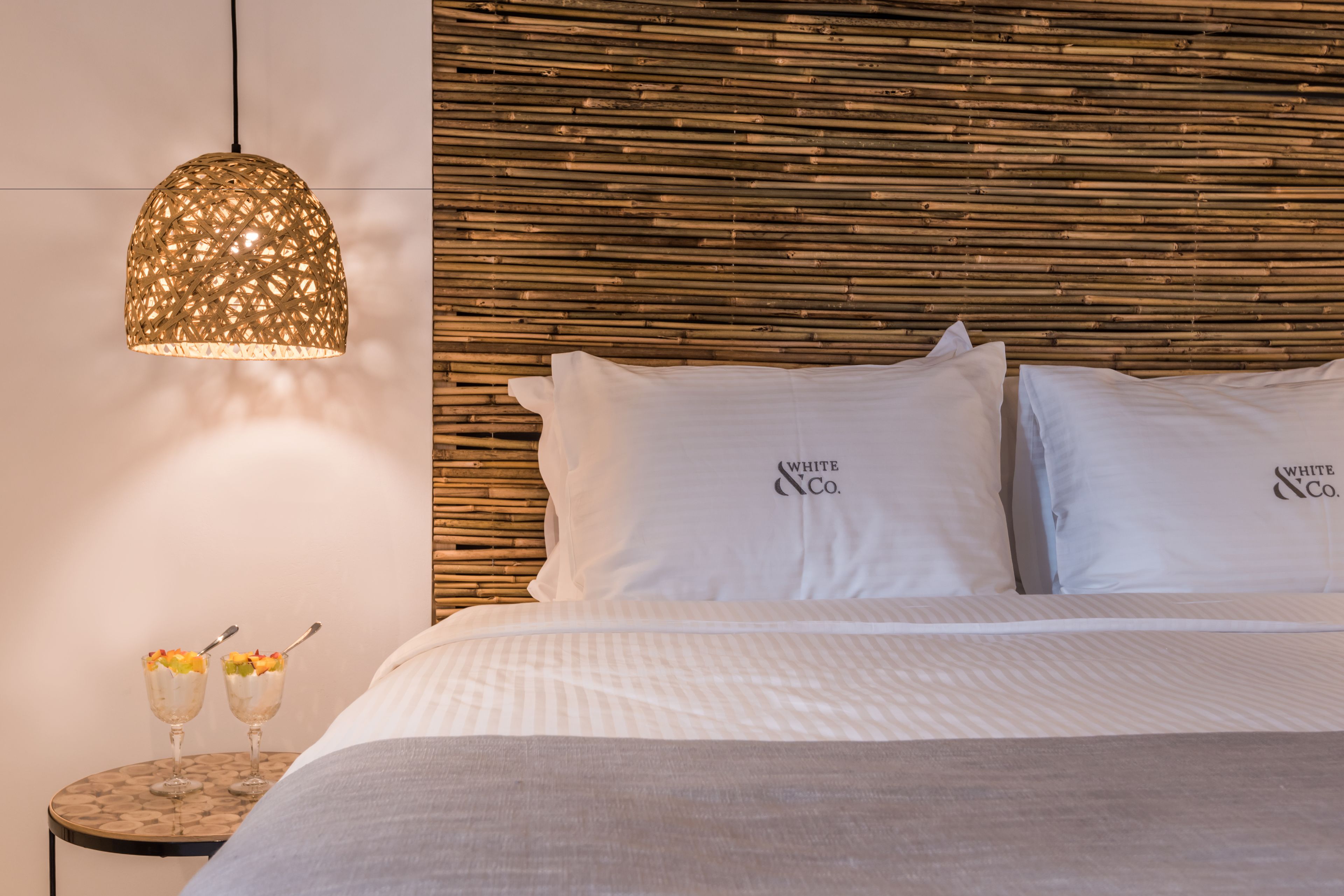 luxury villa, 2 bedrooms, private pool, ocean view | premium bedding, minibar, in-room safe, desk