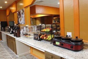 Free daily self-serve breakfast