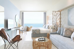 Junior Suite, Sea View | Free minibar, in-room safe, desk, soundproofing - Ikos Dassia - All Inclusive (Corfu)