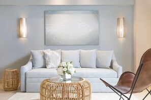 Junior Suite, Sea View (Panorama) | Free minibar, in-room safe, desk, soundproofing - Ikos Dassia - All Inclusive (Corfu)