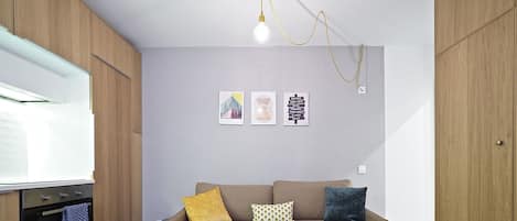 Apartment, 1 Schlafzimmer, Erdgeschoss | Wohnzimmer