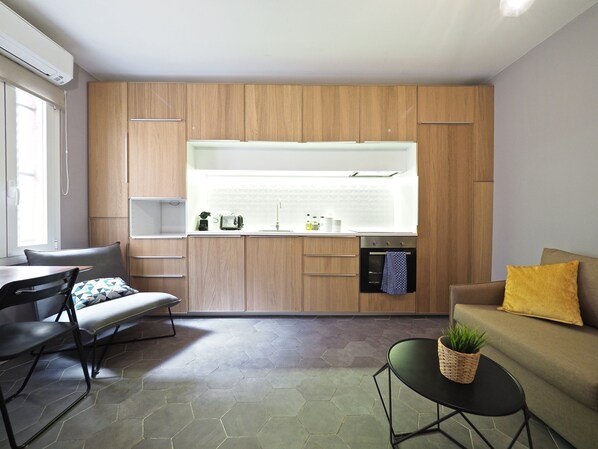 Apartment, 1 Bedroom, Ground Floor | Living area | Flat-screen TV - Olala Torrassa Cozy Apartment (L'Hospitalet de Llobregat)