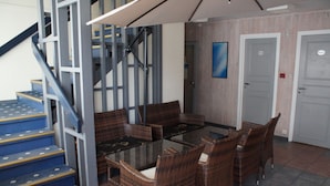 Sitteområde i lobbyen