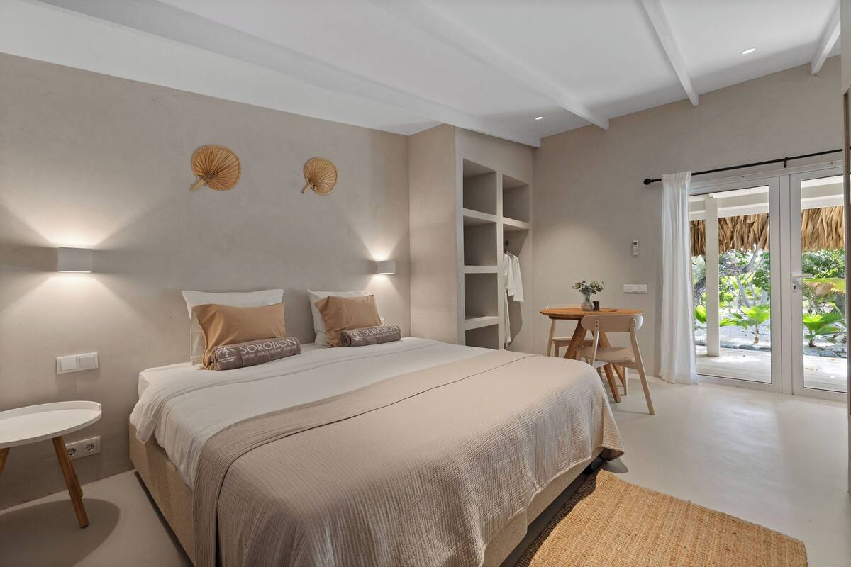 Studio – comfort, hageutsikt | 1 soverom, sengetøy av topp kvalitet og safe på rommet