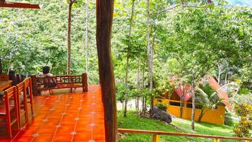 Breakfast, lunch, dinner served; local cuisine