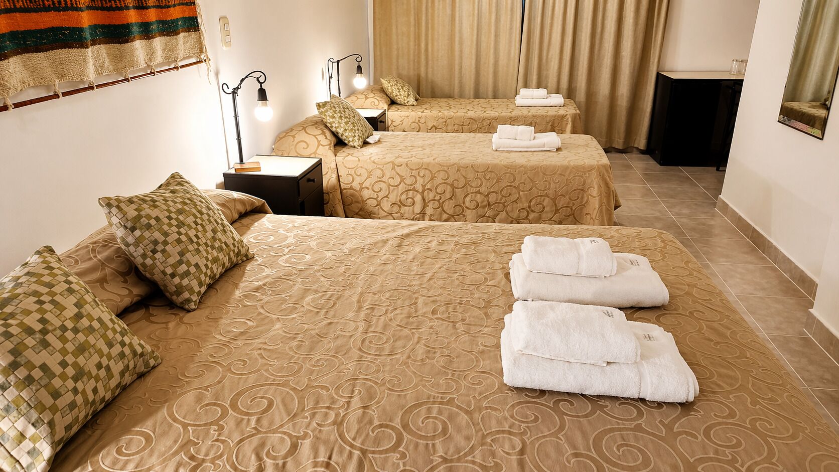 Basic Quadruple Room, 1 Bedroom | Premium bedding, in-room safe, blackout curtains, free WiFi