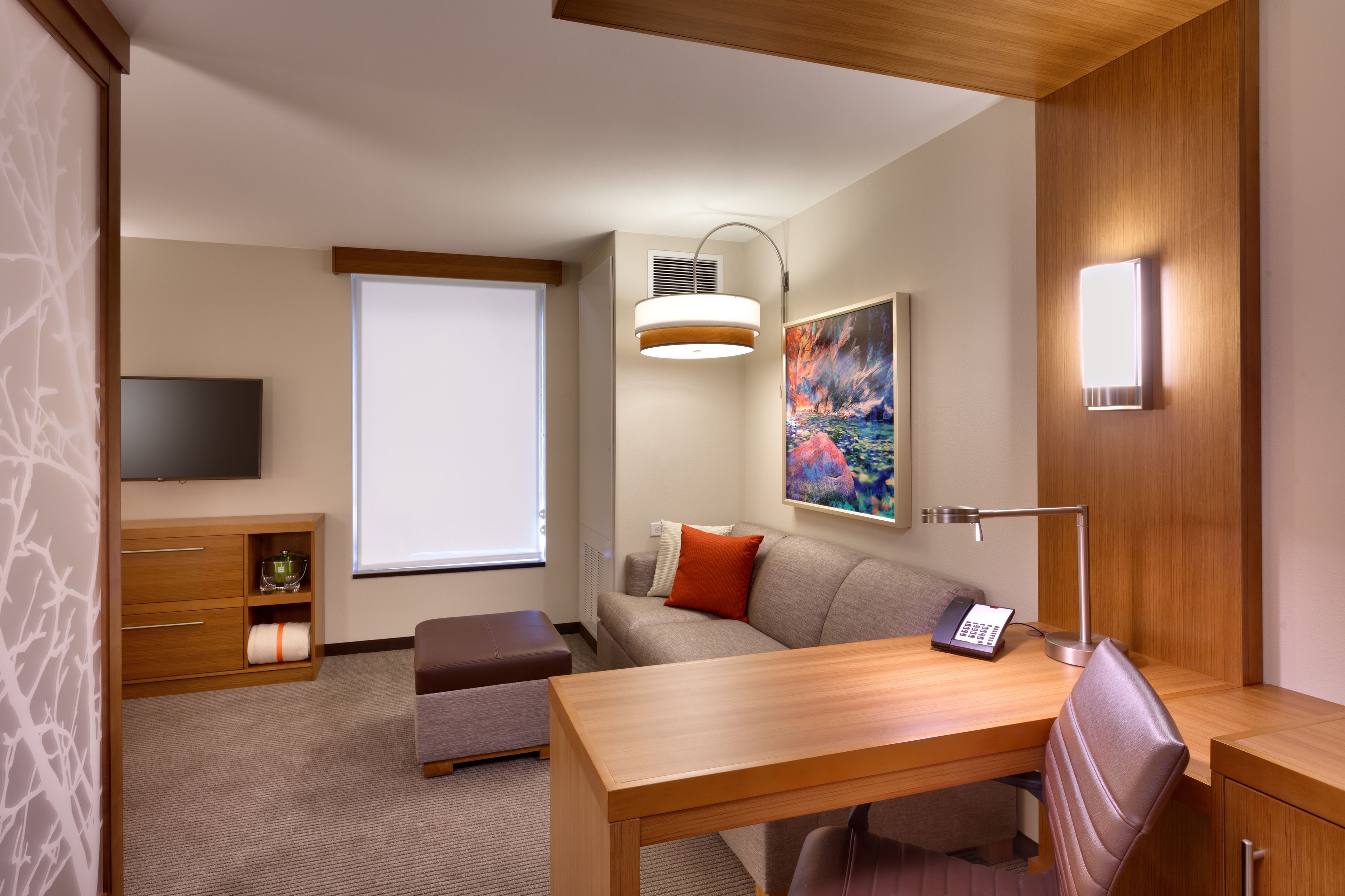 room, 1 king bed with sofa bed | living area | 43-inch tv with premium tv channels