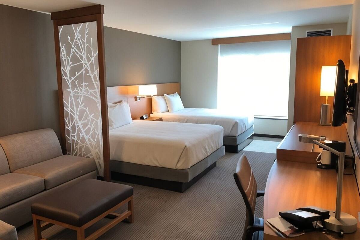 In-room safe, desk, blackout curtains, iron/ironing board