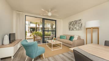 Apartament, 1 dormitori, planta baixa (Hardin) | Sala d'estar | Televisor de pantalla plana