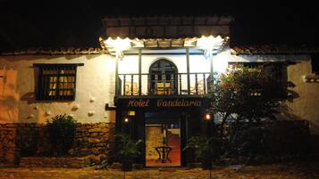 Front of property – evening/night