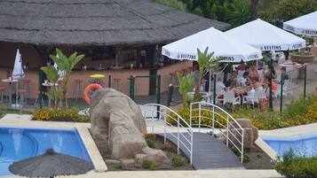 Piscina coperta, piscina all'aperto