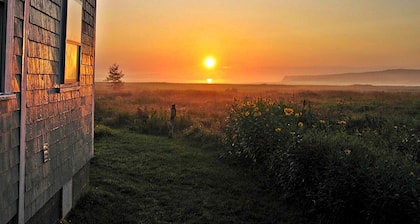 Charming Oceanfront Beauty~Balcony~FirePit~Huge Deck~Wifi~A/C~Pets~Birding~GREEN