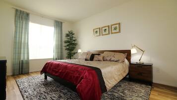 4 bedrooms, iron/ironing board, free WiFi, bed sheets