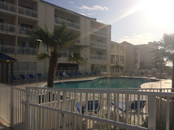 A heated pool