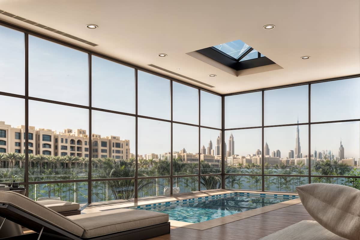 Suite, 1 kamar tidur, kolam renang pribadi (Al Ain Skyline, Creek View) | Seprai premium, bantalan ekstra lembut, minibar, dan brankas