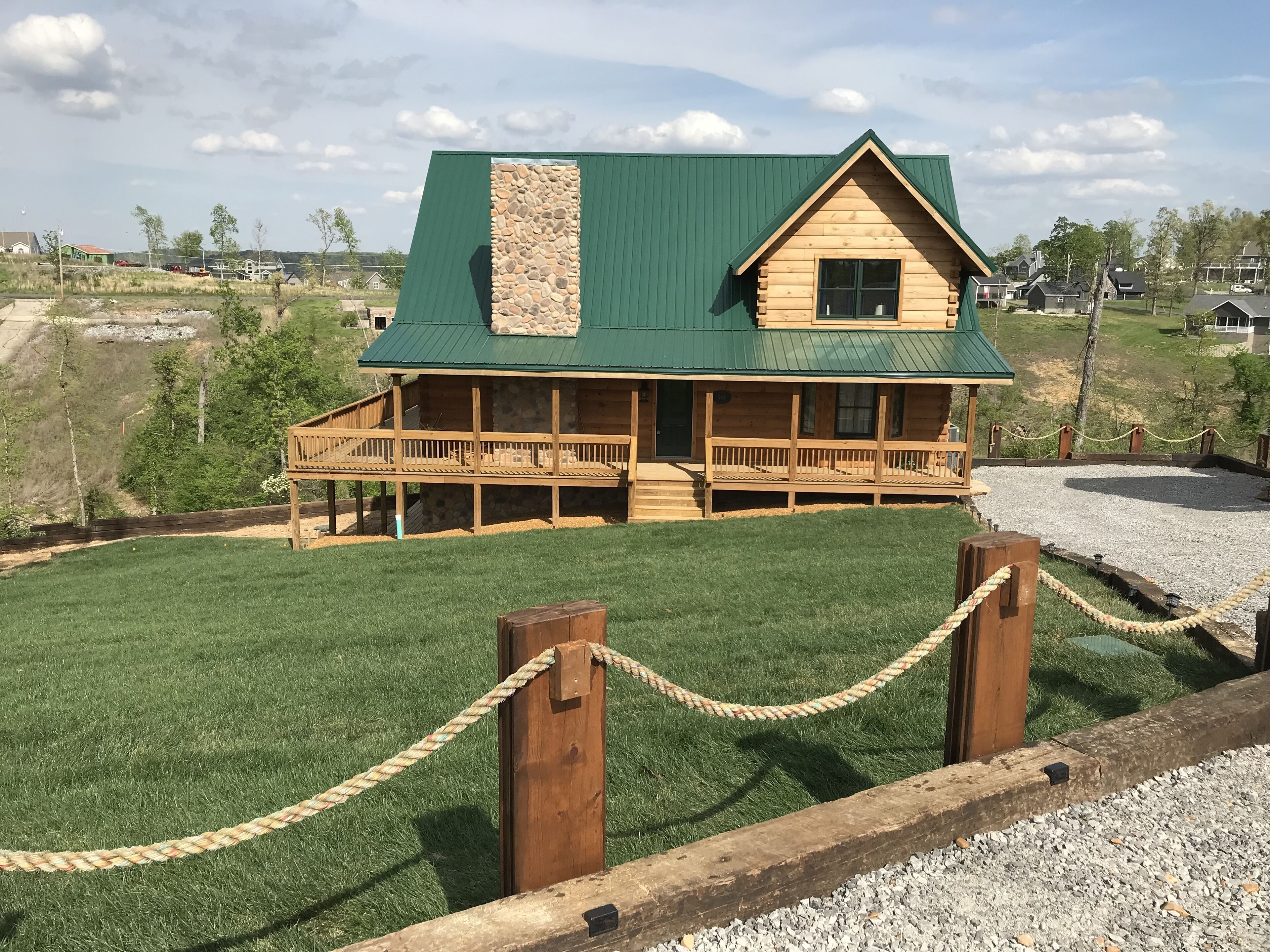 6 Bedroom Waterfront Log Home with EV charging!