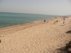 On the beach
