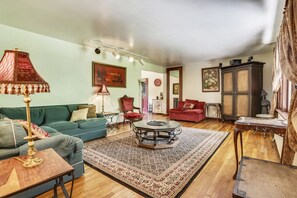 TV, DVD player, stereo