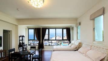 Family Room, Ocean View | Premium bedding, individually decorated, individually furnished