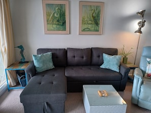 Smart TV, DVD player, books - OCEANFRONT 1 BR  Isle of Palms Sea Cabin Condo-  Breathtaking 3rd Floor Views (Isle of Palms)