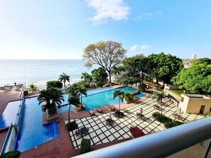 Outdoor pool - Totally Beachfront at Bahia, Amazing Prices, Luxurious, Resort-style Amenities (Nueva Gorgona / Coronado)