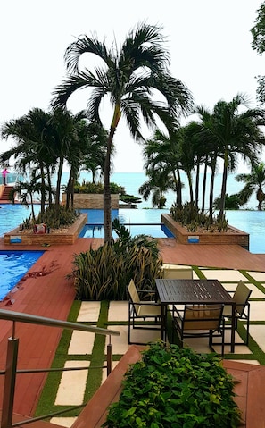 Outdoor pool - Totally Beachfront at Bahia, Amazing Prices, Luxurious, Resort-style Amenities (Nueva Gorgona / Coronado)