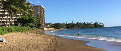 Vlak bij het strand, strandlakens
