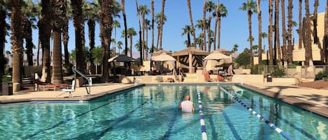 Et oppvarmet basseng