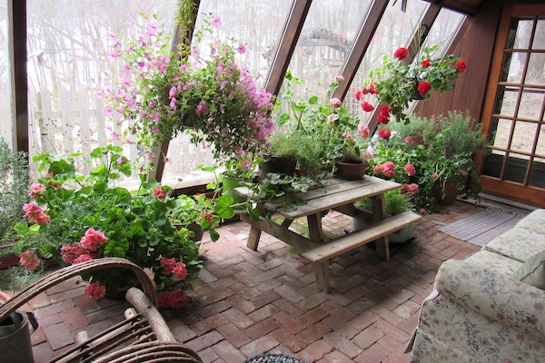 Sunroom in winter