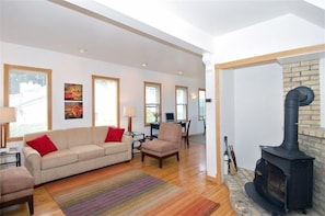 TV, fireplace, video games, DVD player
