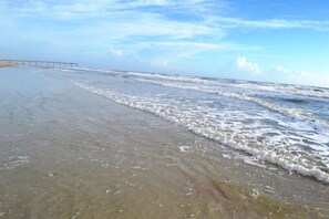 En la playa