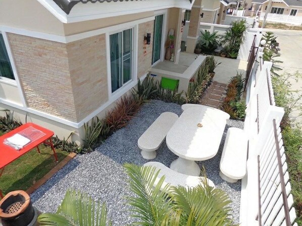 Family Duplex, 4 Bedrooms | Terrace/patio - Sandy Home Sattahip (Sattahip)