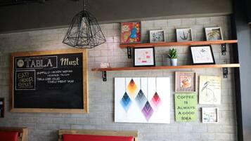 Breakfast, lunch, dinner served; local and international cuisine