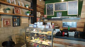 Breakfast, lunch, dinner served; local and international cuisine