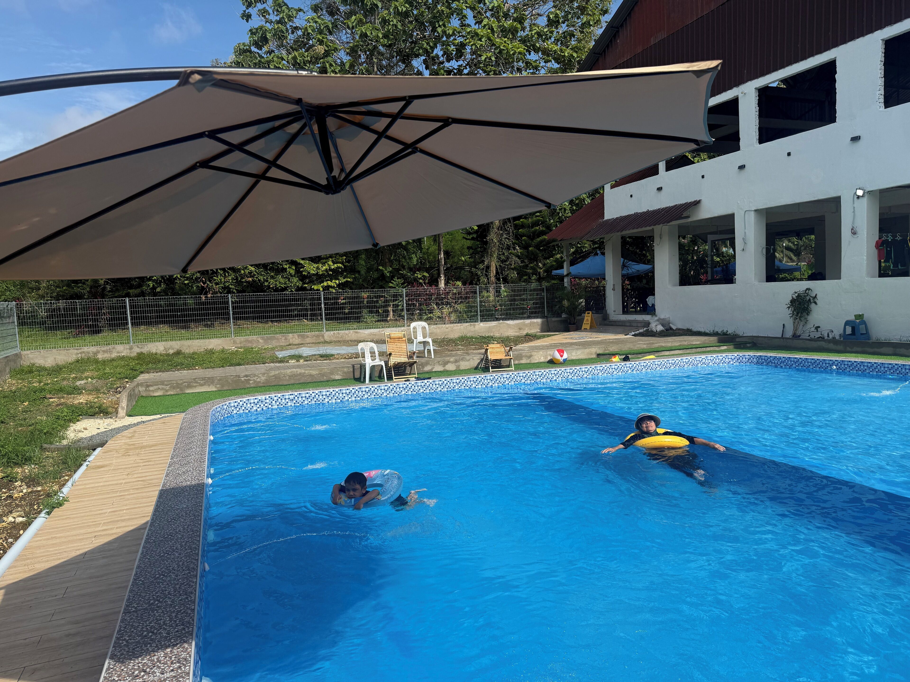 Alberca al aire libre 