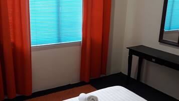 3 bedrooms, soundproofing, iron/ironing board, free rollaway beds