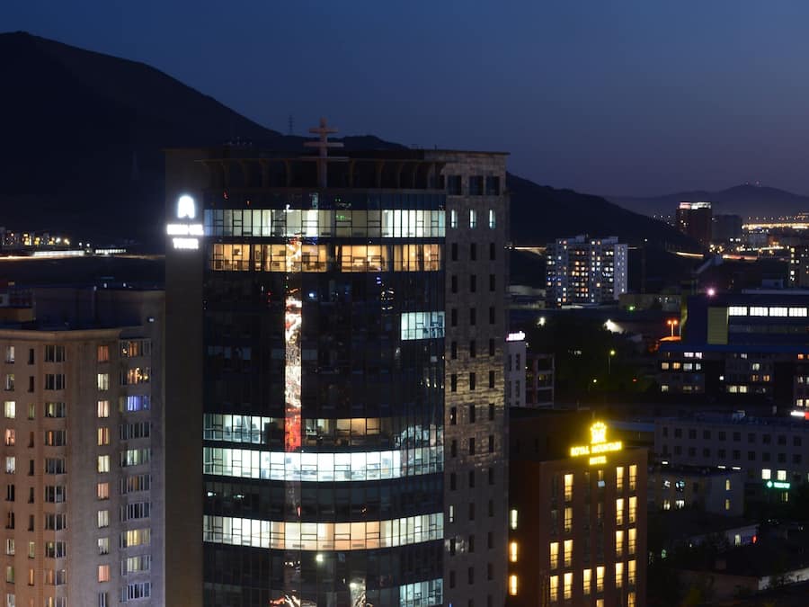 Front of property – evening/night