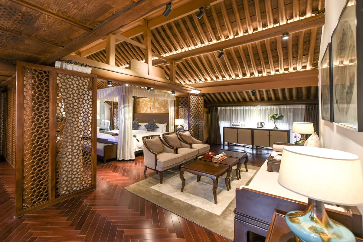 Suite Premier, 1 cama King size (Free Train Station Pick Up) | 1 habitación, sábanas italianas Frette y ropa de cama de alta calidad