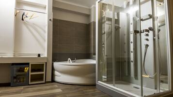Deluxe Double Room with bath- Basement | Premium bedding, minibar, in-room safe, desk