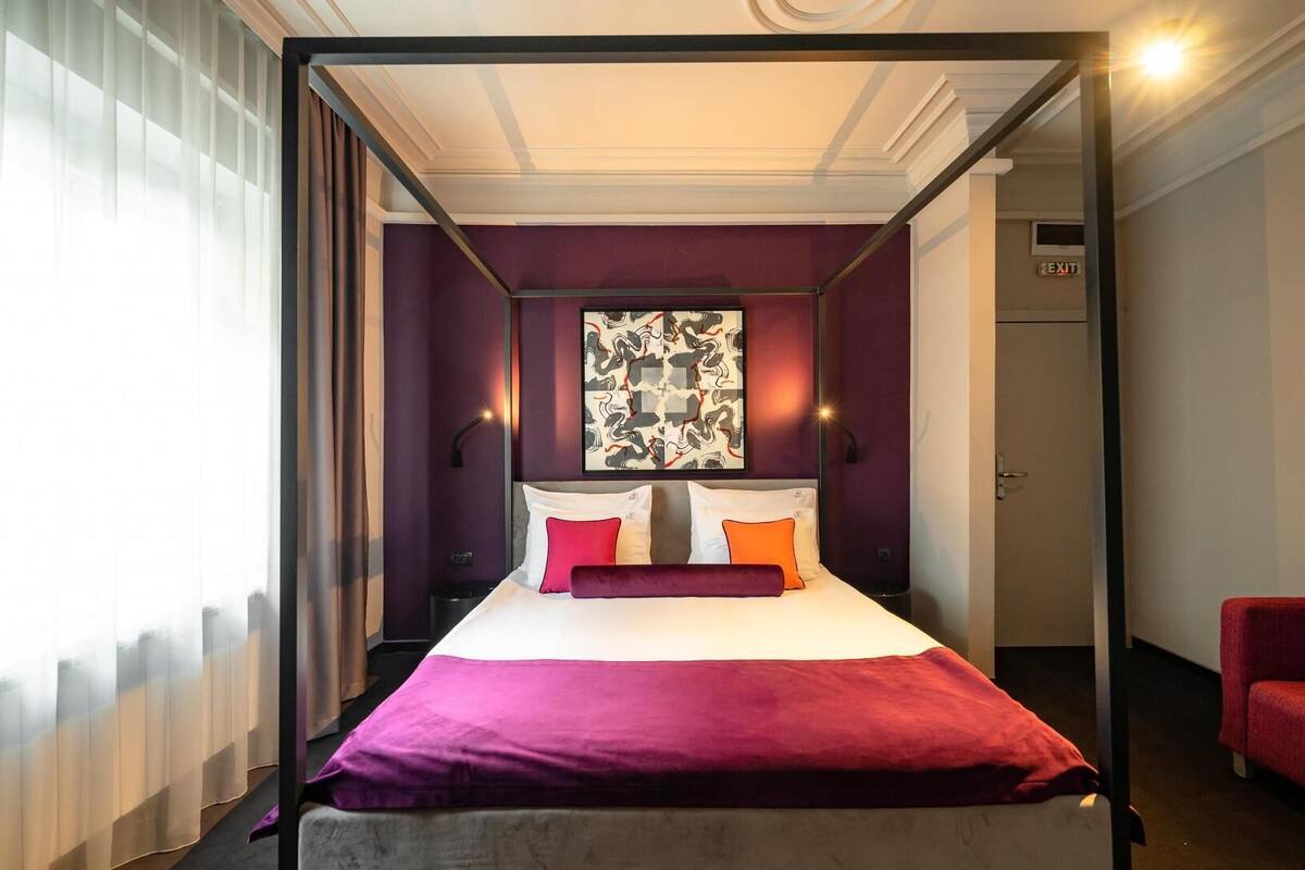 premium double room, city view | 1 bedroom, premium bedding, minibar, in-room safe