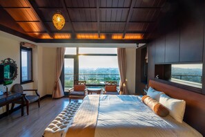 1 slaapkamer, luxe beddengoed, donzen dekbedden, een minibar