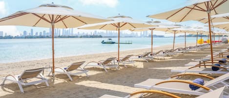 Private beach nearby, beach cabanas, sun loungers, beach umbrellas