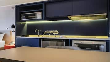 In-room safe, desk, laptop workspace, blackout drapes