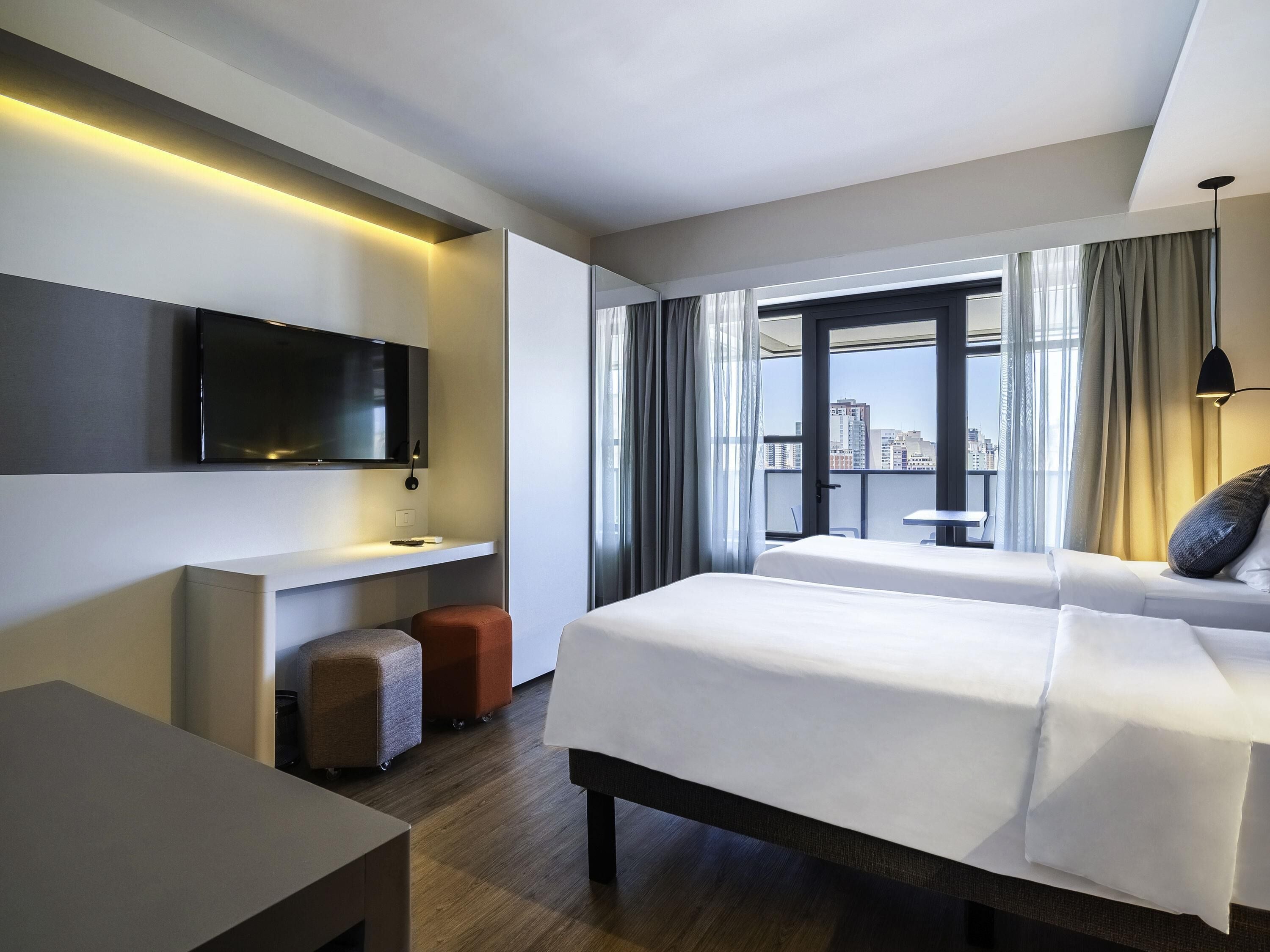 In-room safe, desk, laptop workspace, blackout curtains