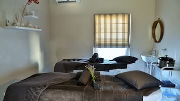 Body treatments, aromatherapy, hot stone massages, sports massages